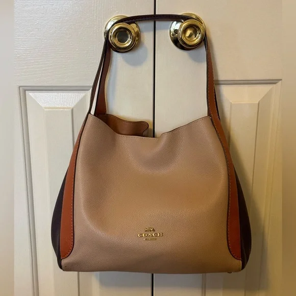Coach Two-Tone Tan and Brown Shoulder Bag - Picture 2 of 11